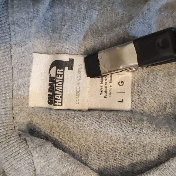 Gildan Hammer Men's Gray "Ask Me About My Goat" Flip Up T-shirt - Picture 7 of 9